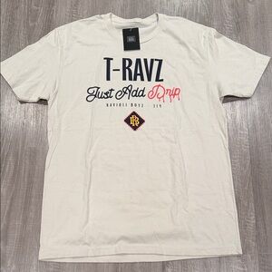 T-RAVZ Just Add Drip Short Sleeve Tee - Cream